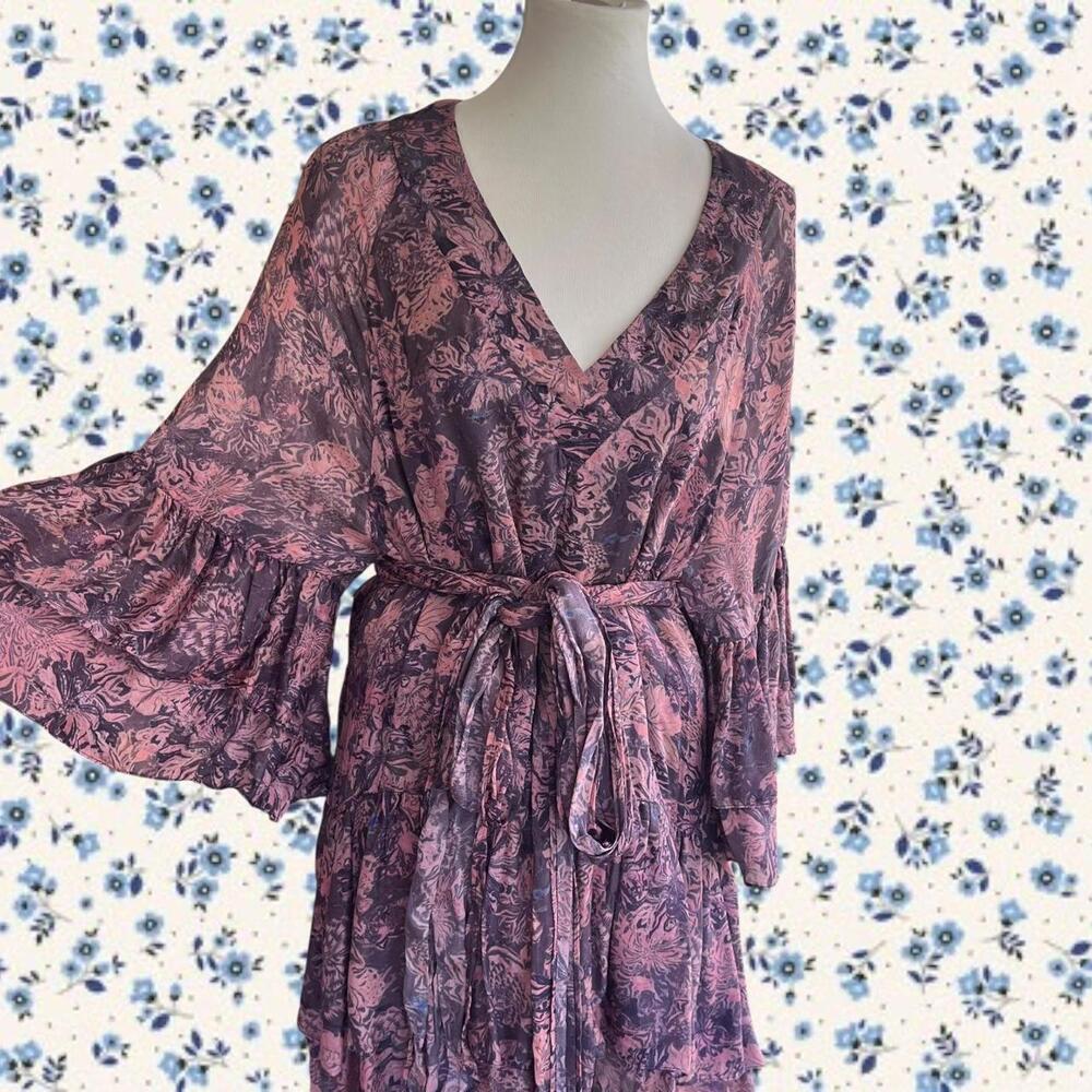 IRO Boho bell sleeve mini dress EU size 38